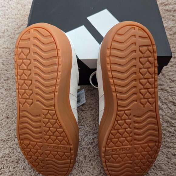 Adidas VL Court Bold- Beige (natural)/ Gum sole - Picture 3 of 4